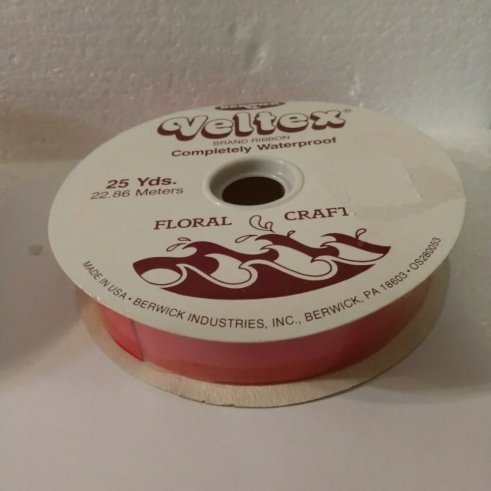 📌SALE $6.📌🆕 Veltex Red Craft Ribbon by Berwick 1 7/16